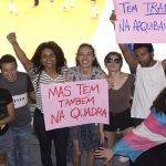 "Caravana trans" para apoiar e torcer por Tifanny Abreu na Super Liga de Vôlei Feminino (2018).