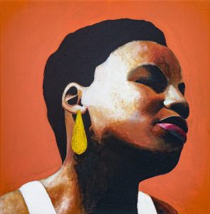 Jeff Alan. Obra Luzinete Mendes (técnica acrílica sobre tela 41x42).