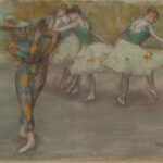 Arlequin danse. Edgar Degas. 1917.